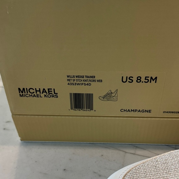 Michael Kors Women's Champagne Slip-On Sneakers - Picture 5 of 6